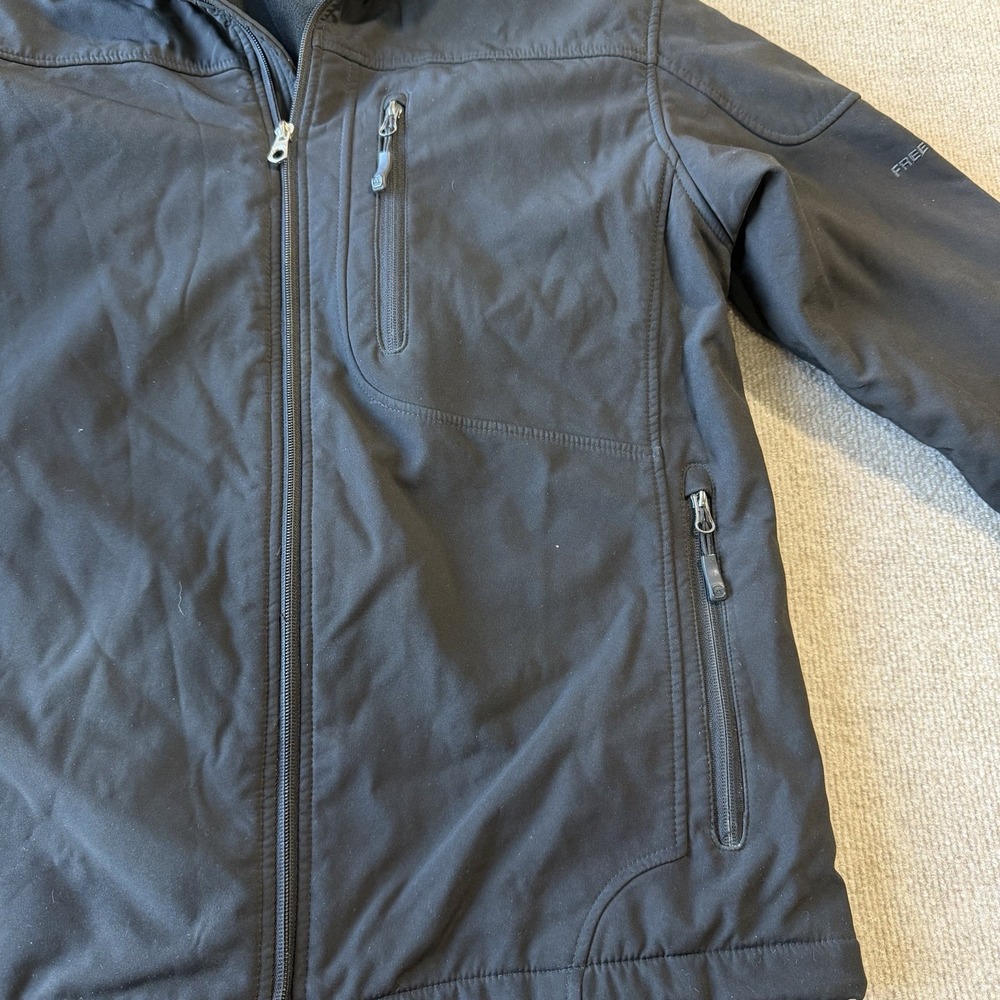 Free Country Men's Odyssey II Flex Super Softshell® Black Jacket Size Large - Picture 9 of 10